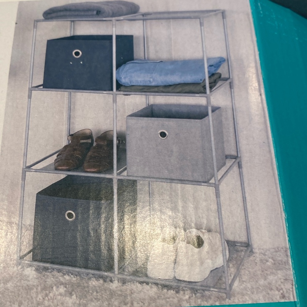 NIB 6-Cube Storage Rack